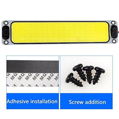 Lámpara LED blanca ultrafina para interior de auto 12V miniatura 6