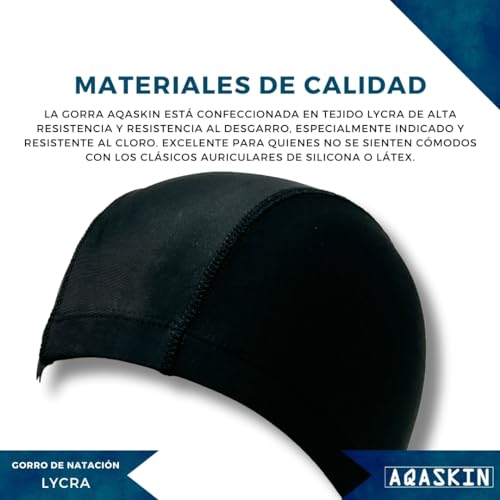 Gorros de natación Profesionales de Licra hipoalergénico sin látex ni Silicona – Gorro de Piscina Unisex - Acquagym para Adultos y jóvenes - Cantidad 1-20 - 50 Piezas (Cantidad 1 Pieza, Naranja) - imagen 3
