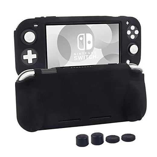 CHIN FAI para Fundas Nintendo Switch Lite, Cubierta de Funda de Agarre Suave con Asas ergonómicas cómodas para Nintendo Switch Lite 2019 [Self Stand] [4 Tapas de Palillos para Pulgar] (Azul Tiffany)