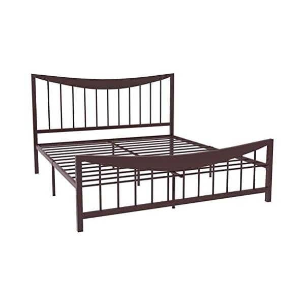 Household Products Folding Bed Easy Storage Bed Frames Modern Metal Bed Frame Simple Princess Style Household Children's Single Double Bedroom Bed Anti rust and Non flaking Paint Bearing Capacity U - Image 8