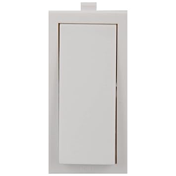 Modular Fan Switch 220-240 Volts 1 Way 6 Amp Light Switch Polycarbonate Modular White Switch for Home Electronic Switch Plug 10 Pieces