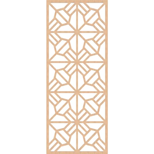 Image of Auburn Decorative Pierced Fretwork Wood Wall Panels, 31 3 /8 inchW x 79 3 /8 inchH x 3 /8 inchT, Hickory