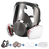 6800 Reusable Respirator Mask with Filters, Full Face Respirаtor Organic Vapor Cover Mask, Dustproof Face Cover for Paint Spray,Chemical Work Protection
