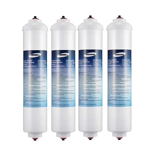 Filtro de agua para refrigerador compatible con Samsung DA29-10105J DA99-02131B HAFEX/EXP estilo americano DA2010CB piezas de repuesto para refrigerador Lnline externo (4 piezas)