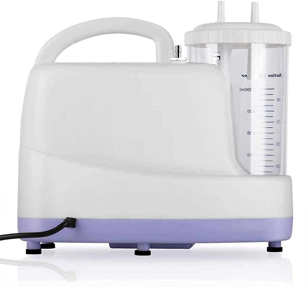 Automatische Schleimabsaugung, Schleimsekret-Absaugmaschine, elektrische Sputum-Schleim-Absaugpumpe, Geräteeinheit mit 1000-cc-Absaugbehälter für ältere Erwachsene und Kinder.
