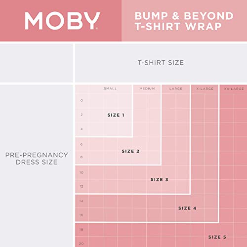 Moby Bump & Beyond T-Shirt Wrap | Black – Size 1 (Small) | Versatile Support Wrap for Pregnant Mothers | Carrier for Newborns | Comfortable & Stylish | Carries Babies up to 19.8lbs (8–12 Months) - Thumbnail 5