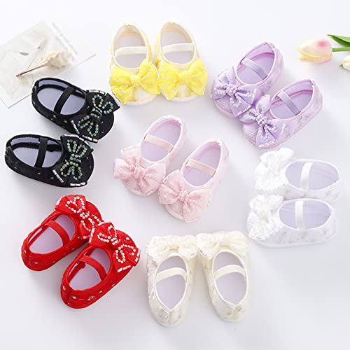 Baby Shoes Fashion Soft Sole Infant Shoes Pearl Dress Flower Princess Shoes Infant Shoes Size 4 Shoes for Baby Girls3