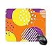 Produktbild Mauspad Kreis Grafiken Illustration Geometrie Muster Orange Muster Mousepad für Laptop, Desktop-Computer Büromaterial Mausmatte