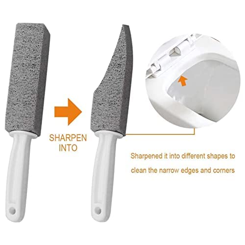 4x Bimsstein Reiniger Mit Griff – Entfernt Kalk, Rost & Wasserflecken – Für Toilette, Bad, Grill & Pool