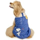 ペットパラダイス 犬 服 冬 スヌーピー るんっ エアベスト 青 暖かい 防寒 防寒対策 裏地 付き ブルー 大型犬 【参考 L ゴールデンレトリバー ラブラドールレトリバー (～38kg) ペットパラダイス国内直営店72店舗展開2025/10/1時点】