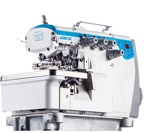 Image of JACK Industrial Overlock Sewing Machine, 4-Thread, with Table Set