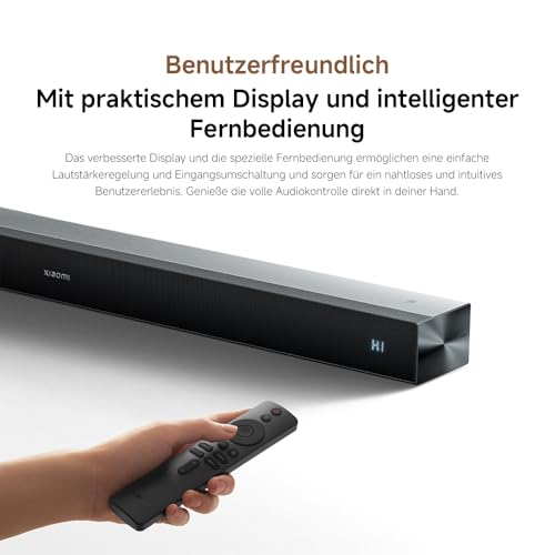 XIAOMI Soundbar Pro 2.0, TV-Soundbar mit 4 Lautsprechern, satter Bass mit integriertem Woofer, 2.0-Kanal, unterstützt Dolby Audio™, HDMI ARC/Optisch/Bluetooth, Fernbedienung – Bild 7
