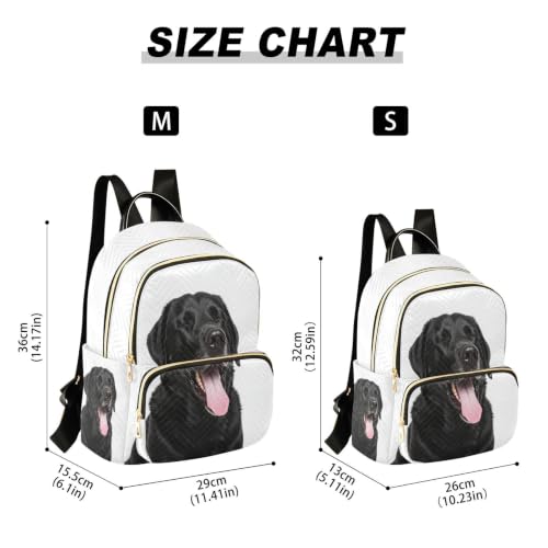Sac à dos décontracté medium 3 poches zippées au design animal noir