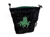 Microfiber Large Dice Bag | Truly Reversible with Cthulhu Image on Each Side | Stands Up on its Own and Holds 200+ Dice