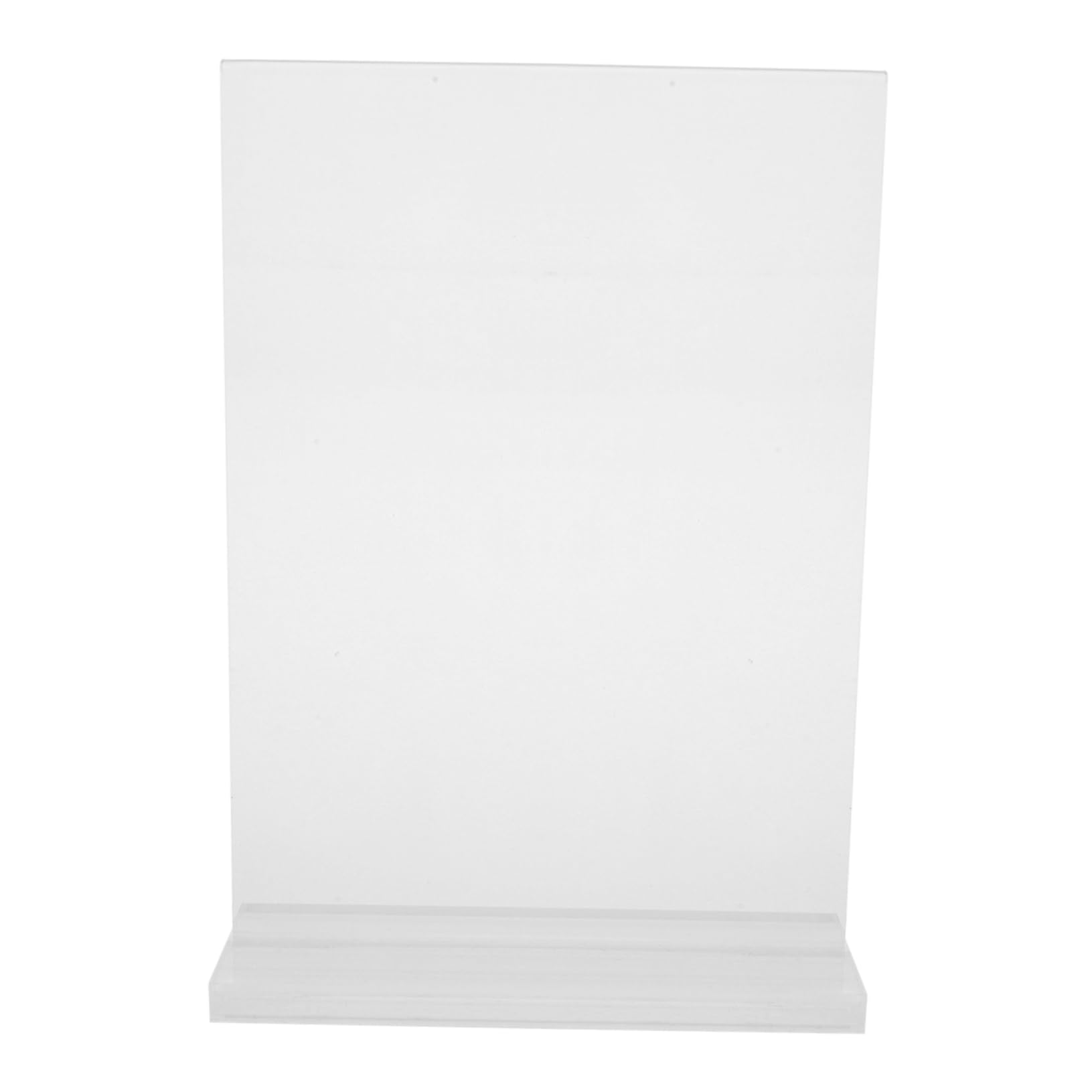 Gogogmee 6pcs Double-sided Acrylic Sign Holder Transparent Table Menu Display Stand Clear Paper Stand For Restaurant Office And Store