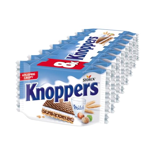 Knoppers, gefüllte Waffelschnitten mit Haselnüssen - 8 x 25 g – Ansicht 1