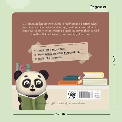 Image of The Panda Who Came to Read: Board Book for Babies to Build Early Reading Habits by SAM & MI | Short Story Book on Toddlers' Daily Routine & Encourage Parent-Child Bonding | Up to 4 Years