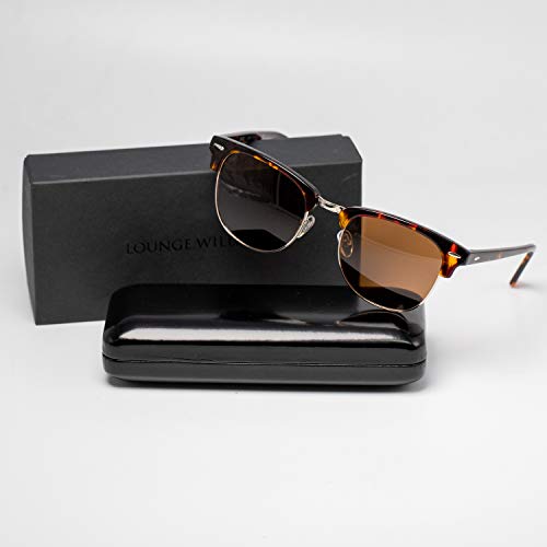 Earl Polarized Sunglasses Designer Inspired Vintage Semi Rimless3