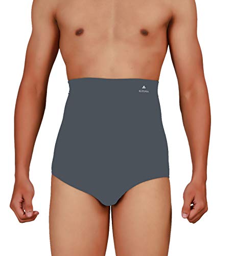 Image of MIZUNA Men's Microfiber Waist Cincher Body Shaper Seamless Tummy Tucker Panty Shapewear Waist Slimming Shaper Briefs