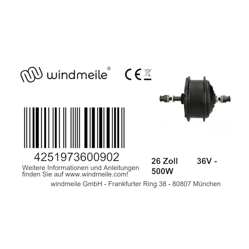 windmeile, 36V - 500W, 26 Inches - Image 4