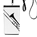 Trombone Classical Music Instrument Pattern Phone Wallet Purse Hanging Mobile Pouch Black Pocket