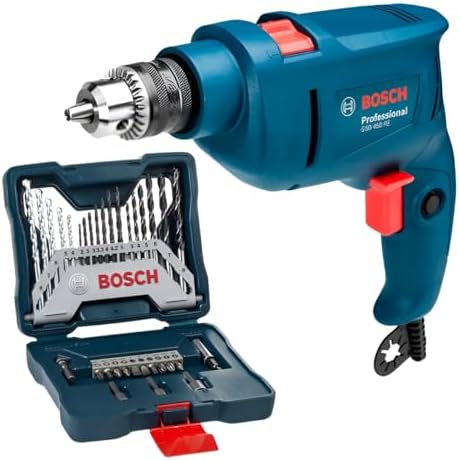 Kit Furadeira De Impacto Bosch GSB 450 RE 450W 127V Com Kit Broca...