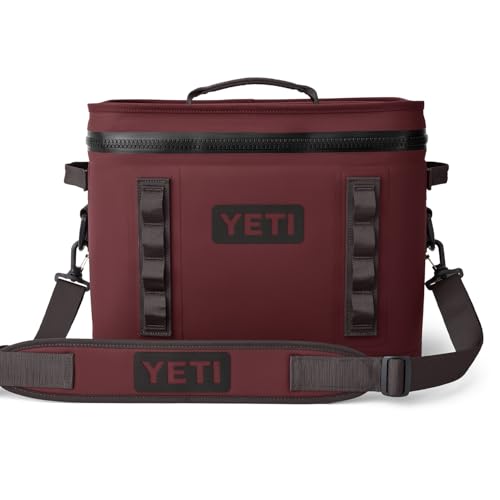 YETI Hopper Flip 18 Portable Soft Cooler, Wild Vine Red