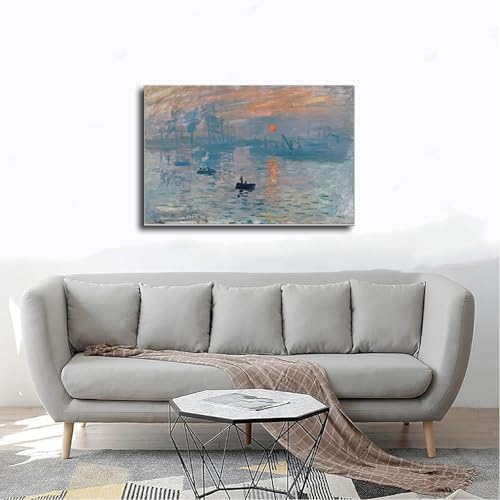 Toile Monet petit format pour décorer un mur vide de bureau sans encombrer - 4