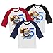 Personalized Mario's Kong Birthday Shirt | Handmade Decorated Shirt | Personalized with Name and Age | Unisex 3/4 Sleeve Raglan T-Shirt