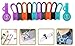 SUNFICON 10 Pack Cable Organizers Clips Earbuds Cords Organizers Magnetic Cable Clips Bookmark Whiteboard Noticeboard Fridge Magnets Cable Manager Keeper Ties for Kitchen Office School Assorted Colors