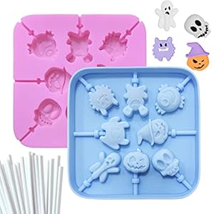 Rhsemi Halloween Lutscher Silikonform-001 2er-Set