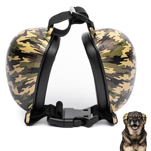 ARpaw Gehörschutz für Hunde – 28 dB Lärmschutz Ohrenschützer – Noise Cancelling Ear Muffs gegen Feuerwerk & Laute Geräusche (L)