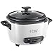 Produktbild Russell Hobbs 27040 Großer Reiskocher - bis zu 14 Portionen mit Dampfkorb, Messbecher und Löffel inklusive, spülmaschinenfeste Teile, 500 W, weiß