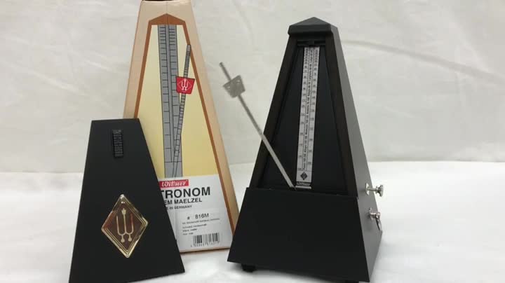Amazon | ウィットナー 木製メトロノーム ブラック つや消し仕上げ 