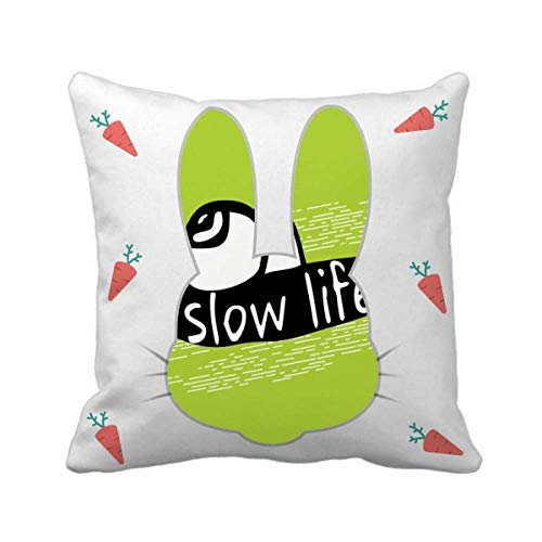 Cold Master Diy Lab Black Animal Snail Silhouette Natural Rabbit Throw Pillow Square Cover #TOP16