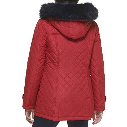 Tommy Hilfiger Women's Weather Resistant Fur Trim Jacket3