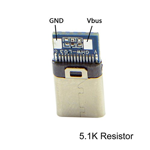 cablecc 5set DIY 24pin USB 3.1 Type C USB-C macho SMT miniatura 7