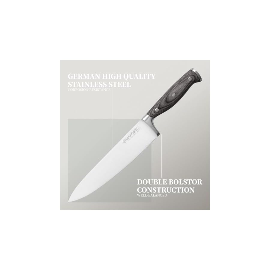 3PCS-Knives-Set-for-Kitchen-Include-8-Chefs-Knife-7-Santoku-Knife-35-Paring-Knife-Professional-Chef-Knife-Set-with-Ergonomic-Pakkawood-Handle-Elegant-Box diamosteel 3PCS Knives Set for Kitchen, Include Chef & Santoku & Paring Knife, Professional Cooking Knife Set with Ergonomic Pakkawood Handle Elegant Present Box