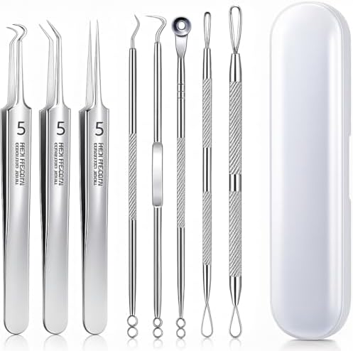 Kit Removedor de Cravos e Espinhas Profissional 8 Peças Inox com ...
