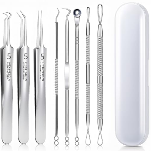Kit Profissional para Remoção de Cravos e Espinhas (8 Peças)