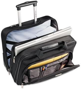 Samsonite Wheeled Business Case, 16-1/2 x 8 x 13-1/4, Black