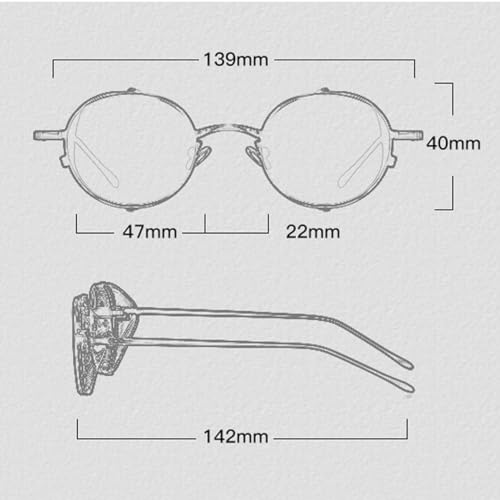 Women Retro Steampunk Sunglasses Metal Men Vintage Uv4002