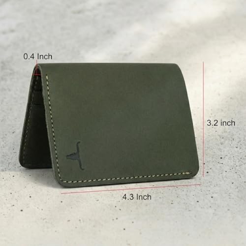 Image of URBAN FOREST Joe Vintage Green Leather Wallet for Men