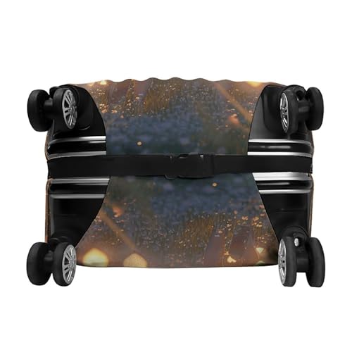 Travel Luggage Cover Spandex Suitcase Protector Washable Baggage Covers Girls Holding Hands Elastic Scratch-Resistant Luggage Cover Protector Fits 18-32 Inch Luggage 6