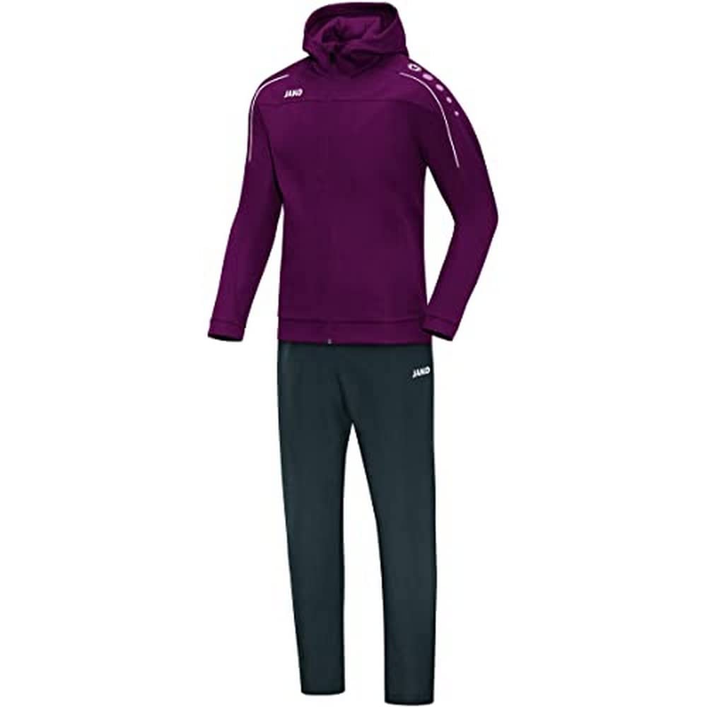 JAKO Classico M9650 Women's Tracksuit with Hood, Maroon, 38