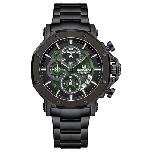 Image of NAVIFORCE NF8065 Rugged Watch with Date and Stopwatch Features Analog Watch