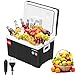 Produktbild WOLTU Kühlbox Auto 50L Elektrisch 12v 230v, Zum Kühlen und Warmhalten, Camping Kühlbox Auto und Steckdose, Thermobox Kühlschrank Groß für Strand, Beach, Picknick, Summer Saver, Schwarz