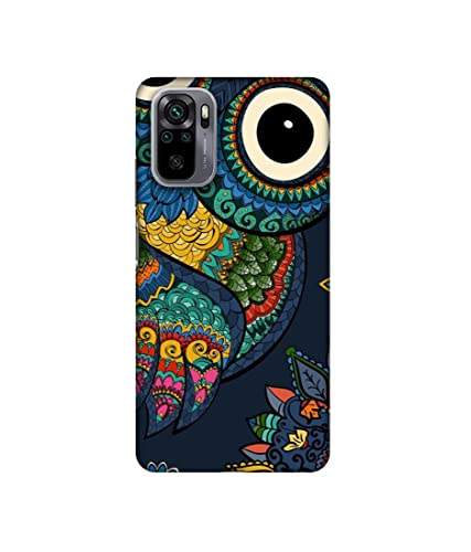 Image of Owl Design 3D Printed Hard Back Case Cover for Mi Redmi Note 10 4G / Note 10S 4G
