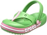  crocs Crocband Toe BumperFlip 11389-Kids - Sandalias para niños, color verde, talla 21