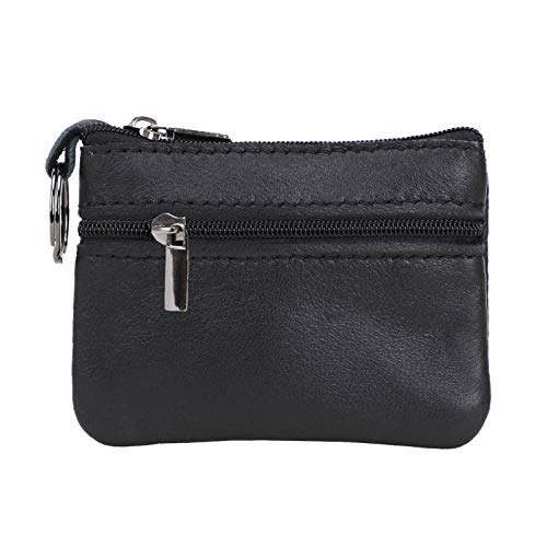 Cnhualai genuine leather coin purses mens women leather zipper co…